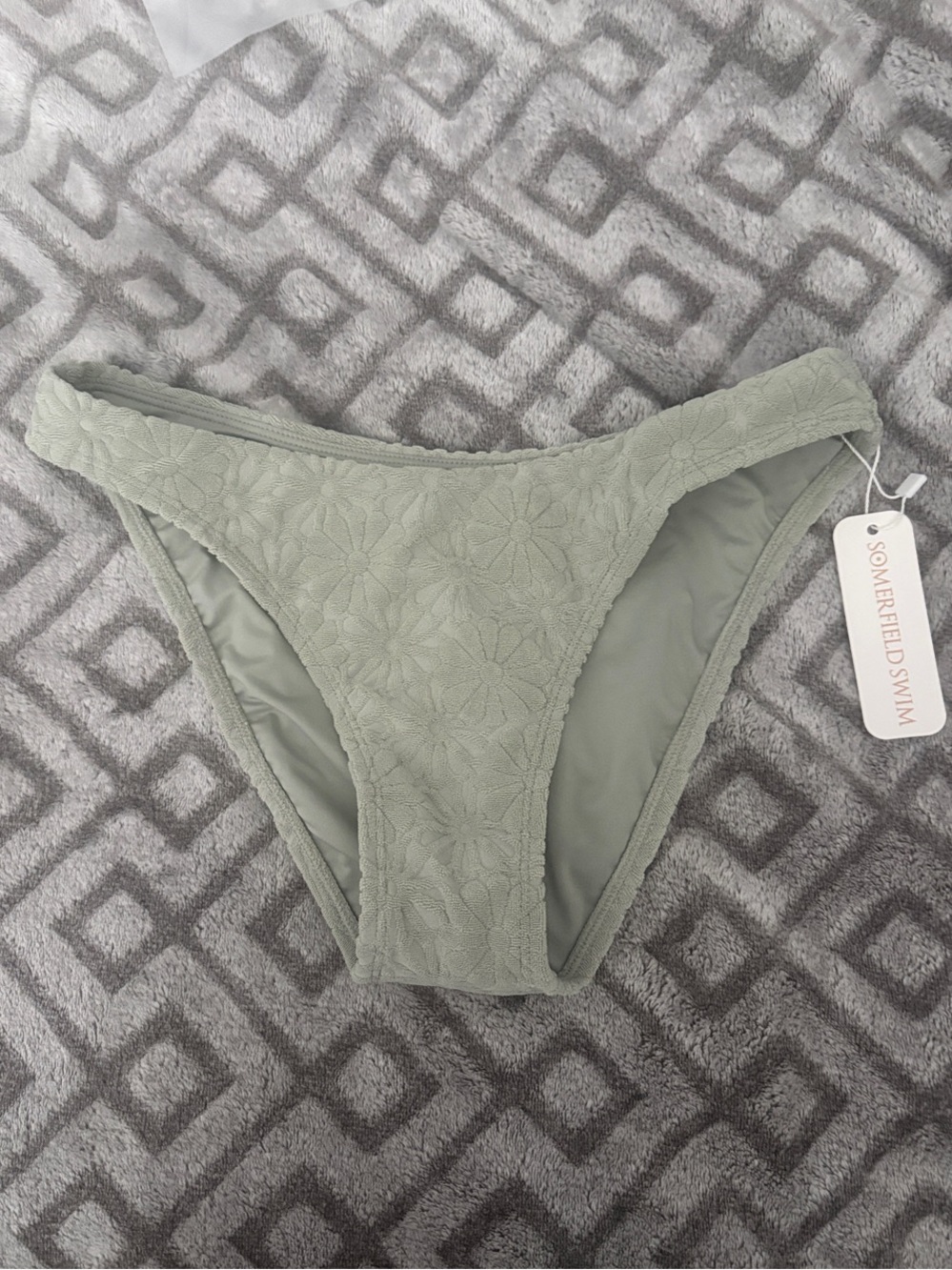 Somerfield Swim color mineral (Sage Green)Floral Bikini Bottom small
